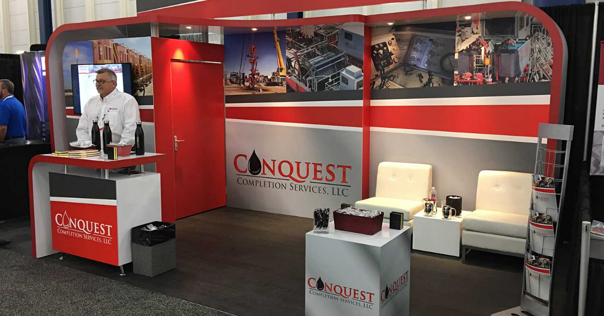 Conquest Completion Services Trade Show Display